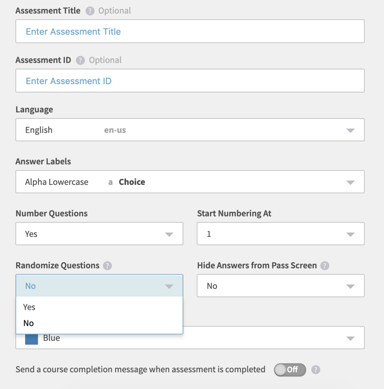 April 2020 Release: Updates to the Assessment Widget – Inkling Support